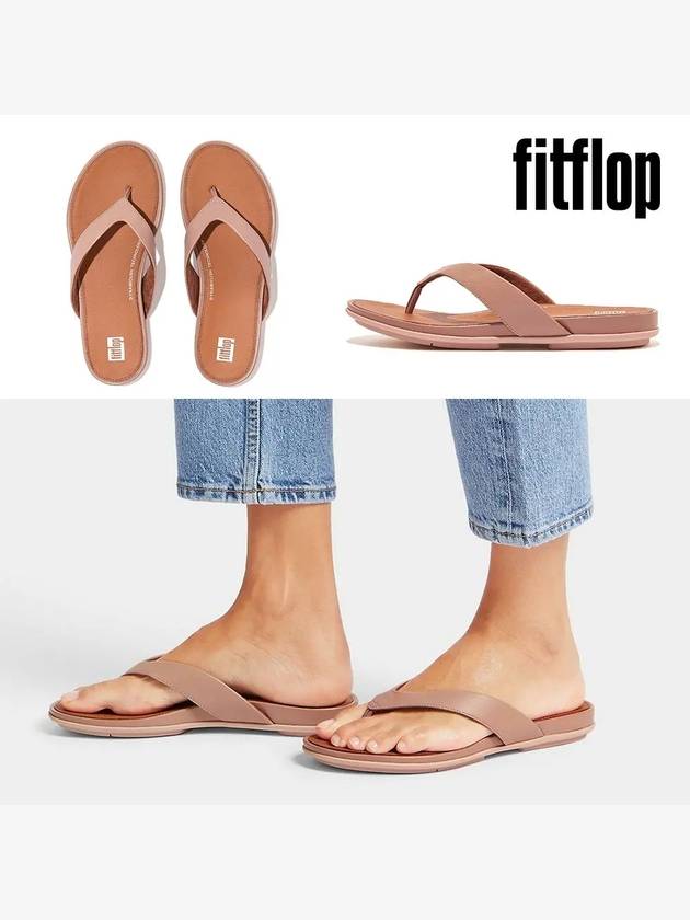 핏플랍 슬리퍼 그레이시 가죽 쪼리 소프트핑크