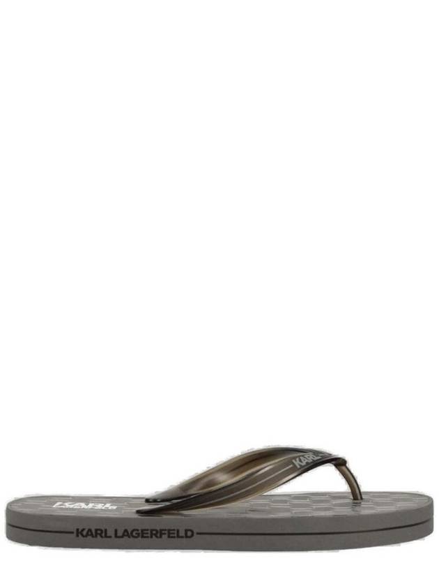 Karl Lagerfeld 오픈 토 슬립온 플립플롭