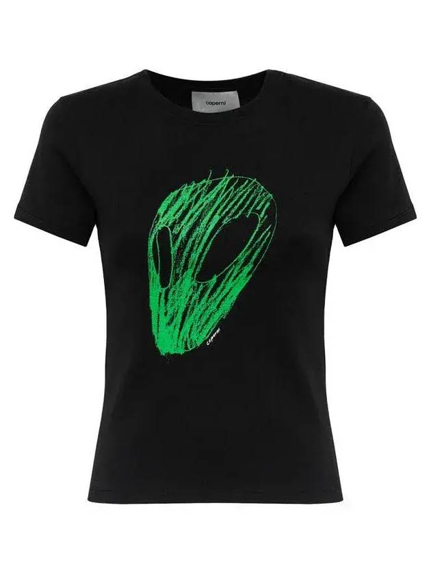 코페르니 에일리언 헤드 프린트 슬림핏 티셔츠 COPJS07F5012BLACKGREEN_BLACKGREEN