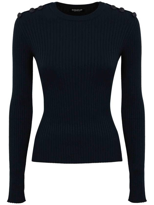 Dondup Viscose Sweater With Buttons