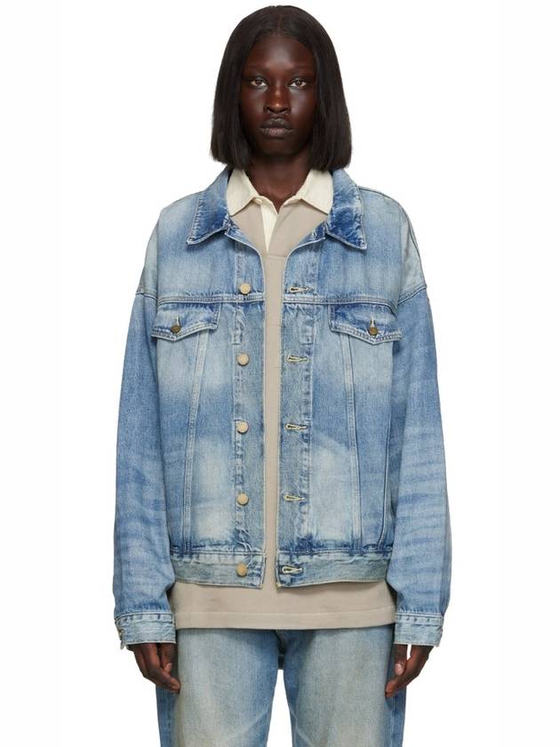 FEAR OF GOD ESSENTIALS 피어오브갓 에센셜 여성 블루 트러커 데님 자켓