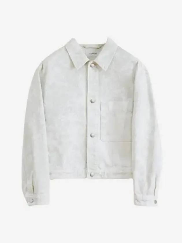 르메르 박시 트러커 자켓 데님 애시드 스노우 펠리칸 Lemaire Boxy Trucker Jacket Denim Acid Snow Pelican