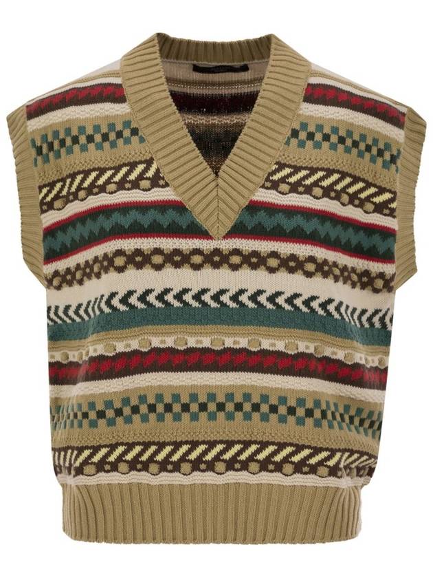 위켄드 맥스 마라 비치노 스트라이프 니트 조끼