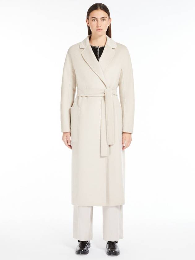 24FW MAX MARA 에스 막스마라 AMORE 아모레 울 캐시미어 벨티드 코트 008 아이스 아이보리 IT38 IT40 IT42 90161543 008
