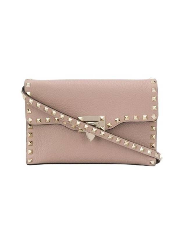 발렌티노 스몰 스탐파 알체 카프스킨 락스터드 크로스바디백 핑크 B0181VSFP45