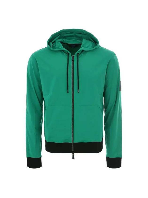 키톤 암 패치 디테일 후드자켓 그린