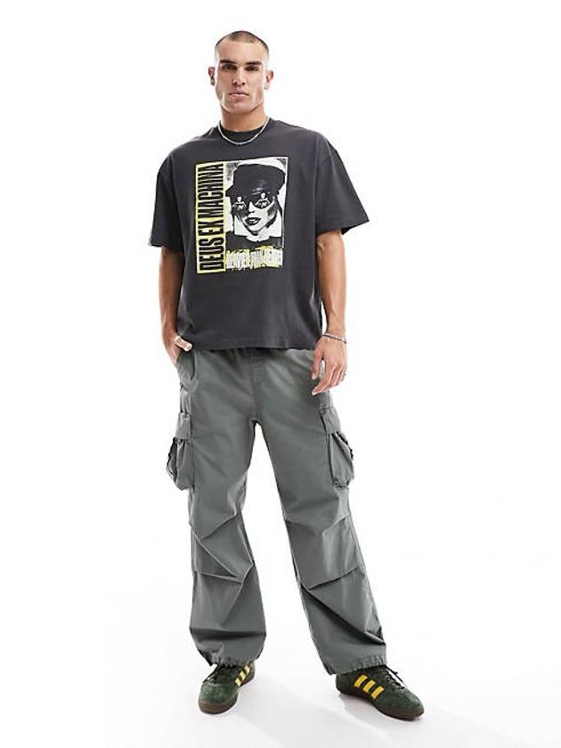 Deus Ex Machina 천국보다 무거운 블랙 티셔츠 Deus Ex Machina heavier than heaven t shirt in black