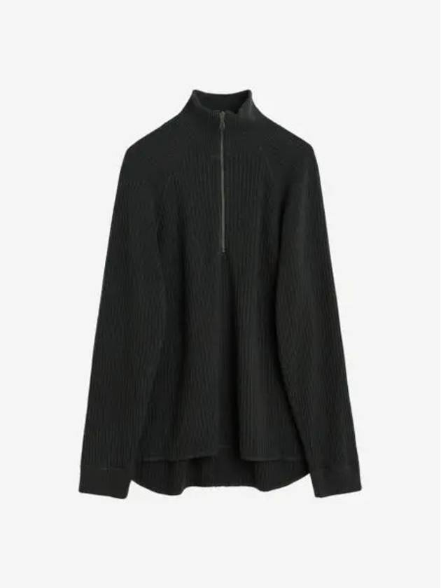 아워레가시 하프 집 터틀넥 앤트러사이트 해비터블 실크 Our Legacy Half Zip Turtleneck Anthracite Habitable Silk