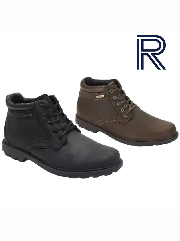 락포트 남성화 스톰 슈거 플레인 부츠 신발 다크브라운 블랙