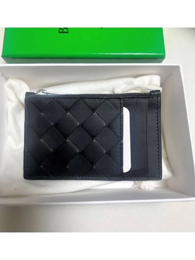 보테가베네타 지퍼 카드지갑 케이스 블랙