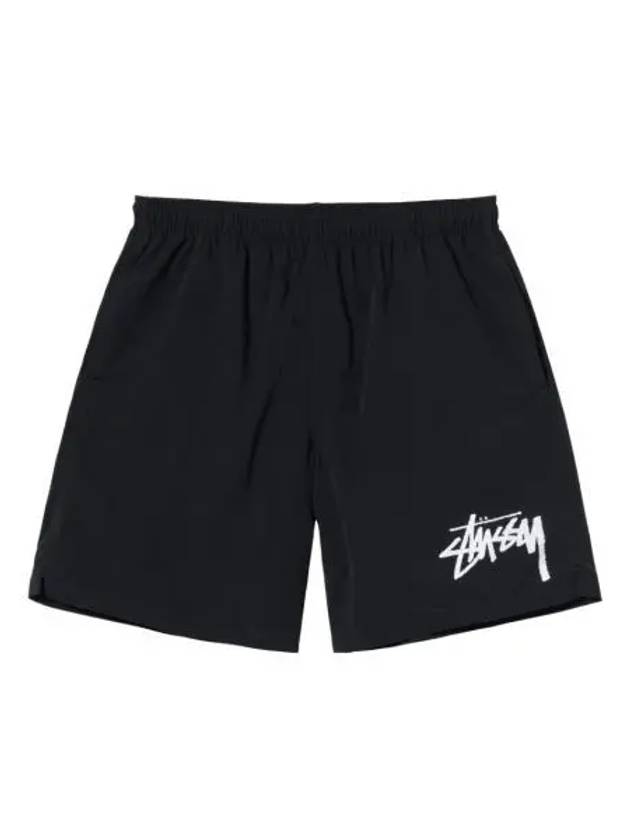 스투시 빅 스탁 워터 쇼츠 블랙 Stussy Big Stock Water Shorts Black