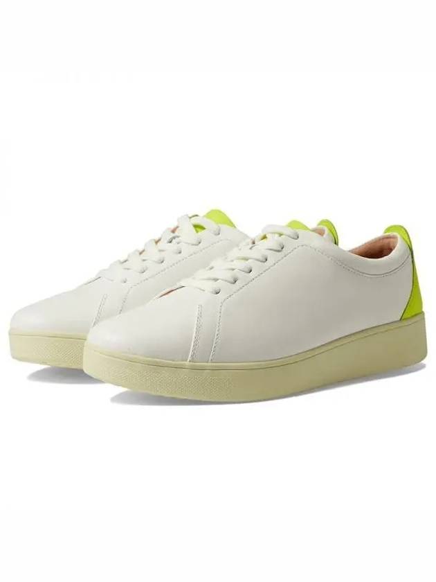 4157131 FitFlop Rally Neon Pop Leather Sneakers