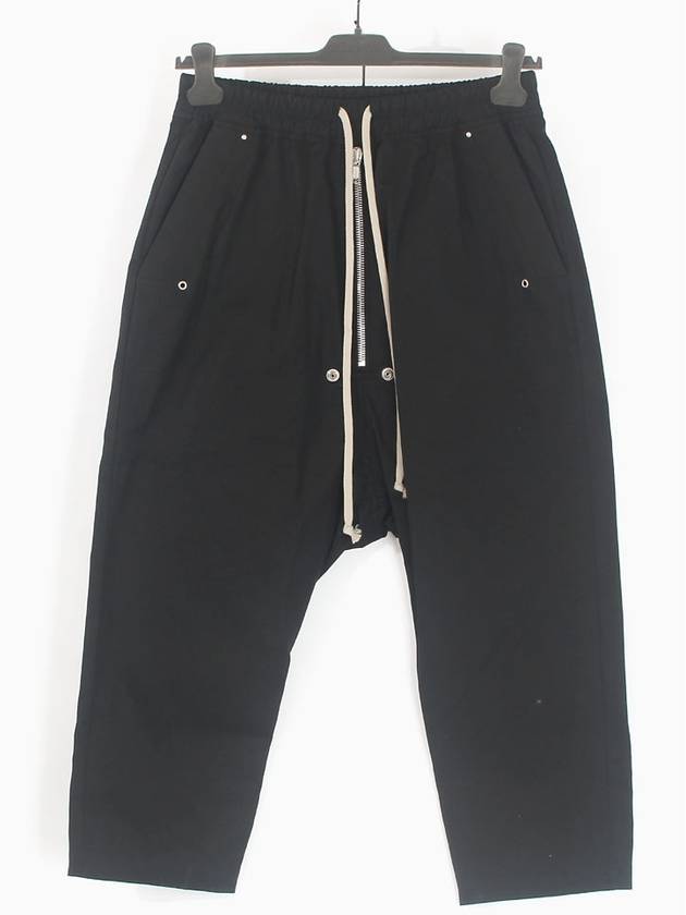 20SS 릭오웬스 남성 앞지퍼 벨라 크롭팬츠 블랙 RU20S7363 09
