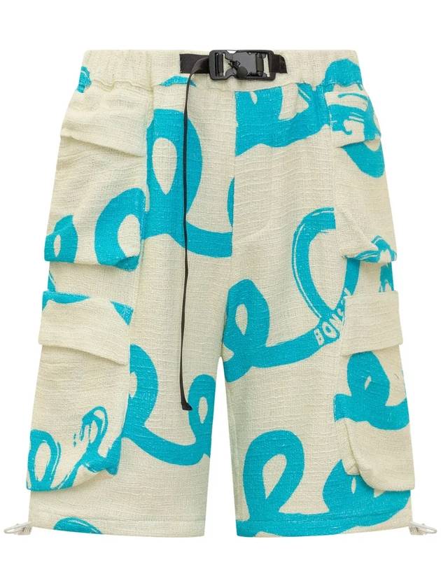 본사이 패턴 카고 반바지 PT008V3_AZUREI