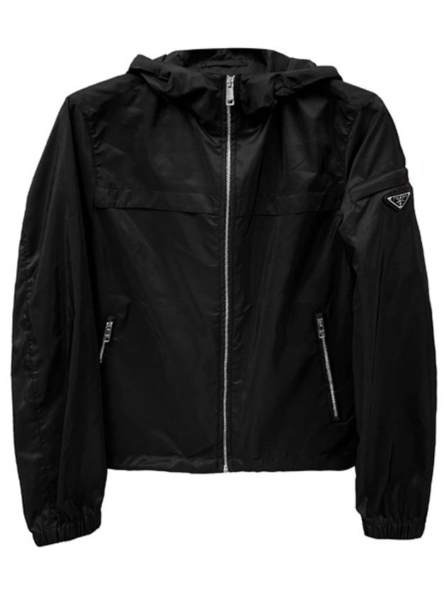 프라다 삼각 로고 윈드브레이커 자켓 블랙 남성 자켓 SGA466 106O F0002 TJ
