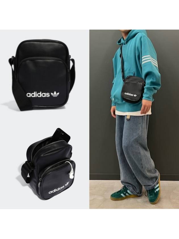 23FW 아디다스 아카이브 숄더백 가죽크로스백 해외여행보조가방