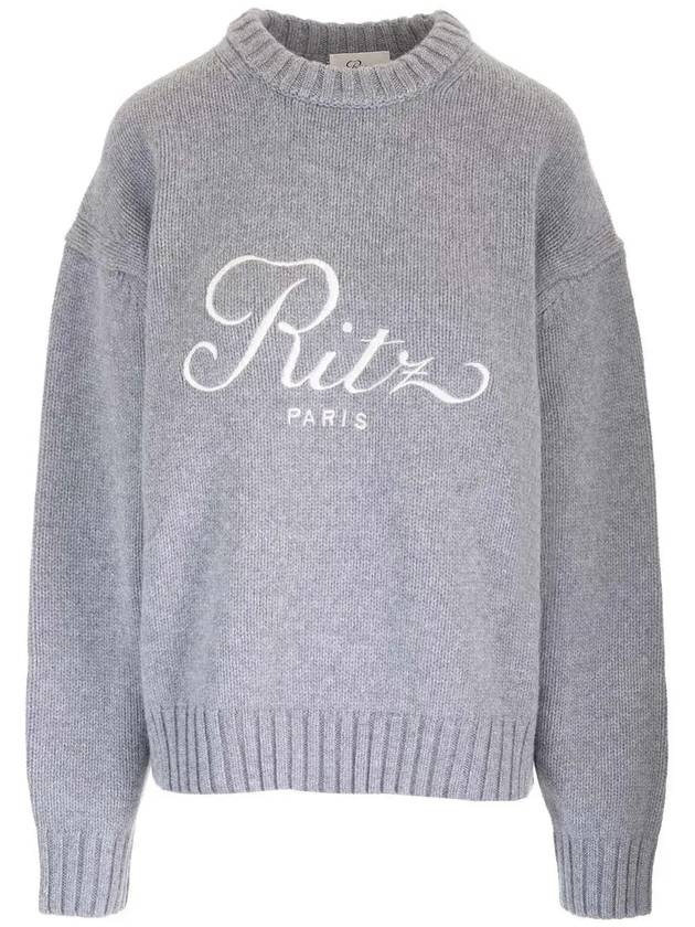 프레임 X 리츠 파리 로고 자수 니트 점퍼 MP25KSW030_GRYM