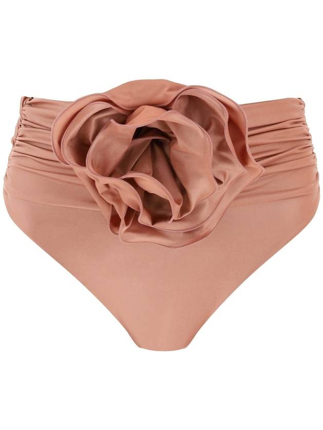 High Waisted Bikini Briefs With Flower Clip