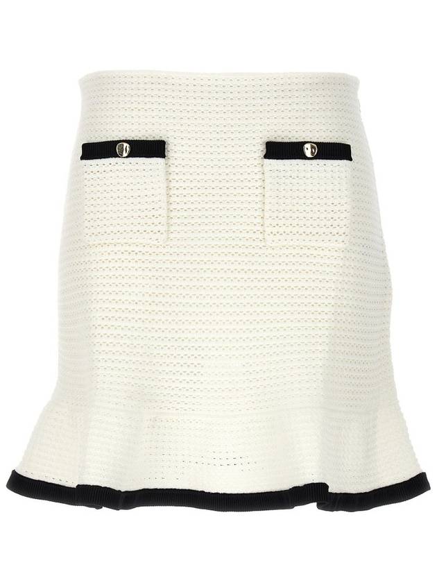 셀프 포트레이트 크로셰 미니 스커트