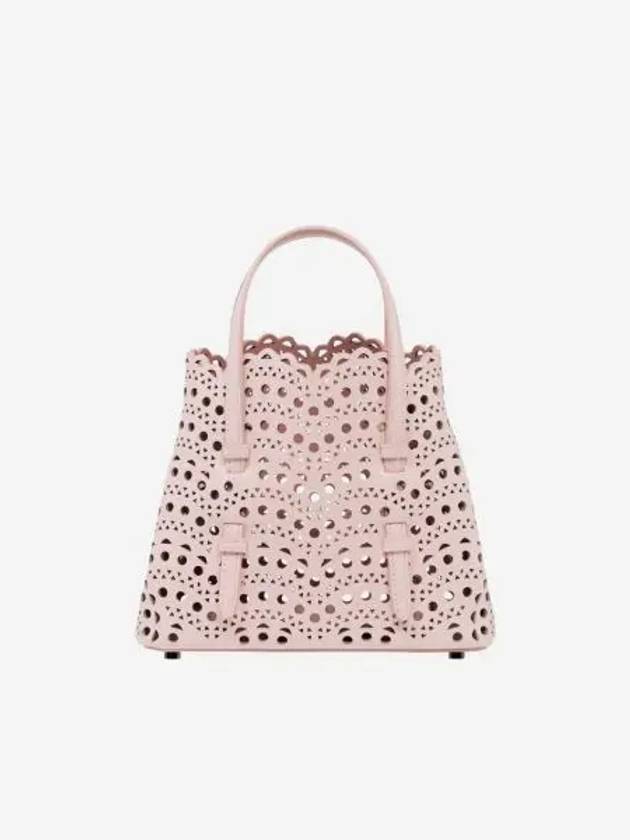 알라이아 비엔 웨이브 럭스 카프스킨 미나 20 백 핑크 Alaia Mina 20 Bag in Vienne Wave Lux Calfskin Pink