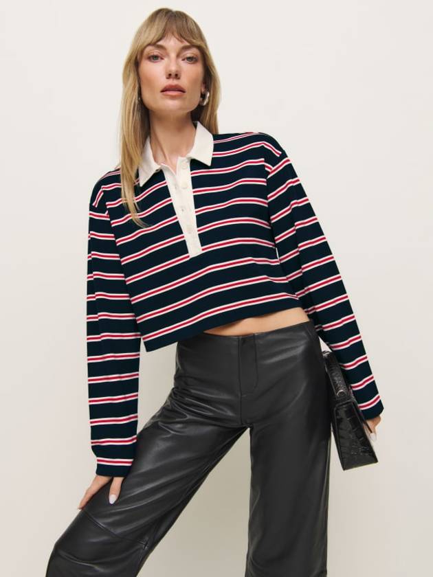 REFORMATION 리포메이션 Anna 럭비 셔츠