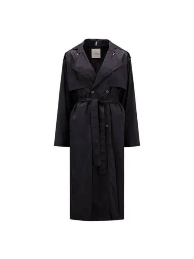 W 몽클레르 데바 트렌치 코트 블랙 23SS W Moncler Deva Trench Coat Black 23SS