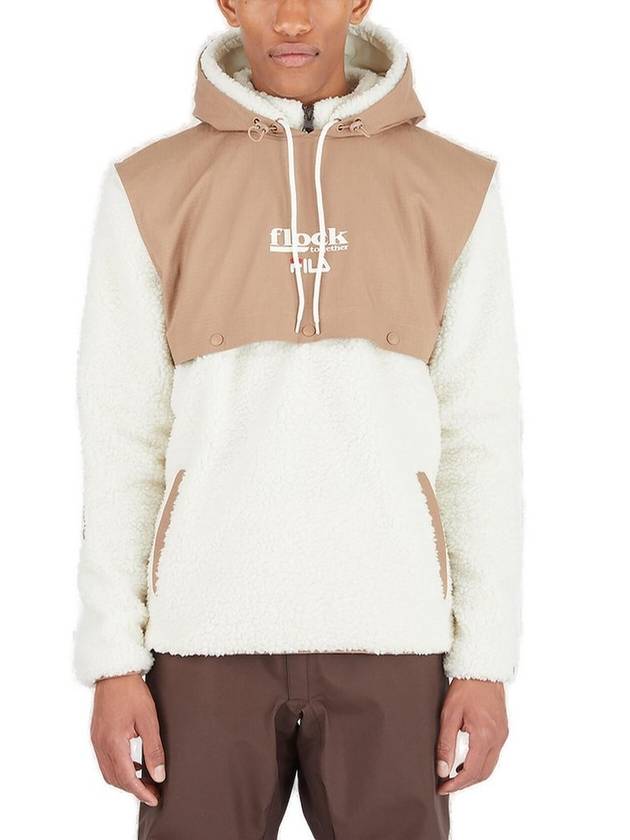 Fila X Flock Together Borg 하이브리드 드로스트링 후드 티셔츠