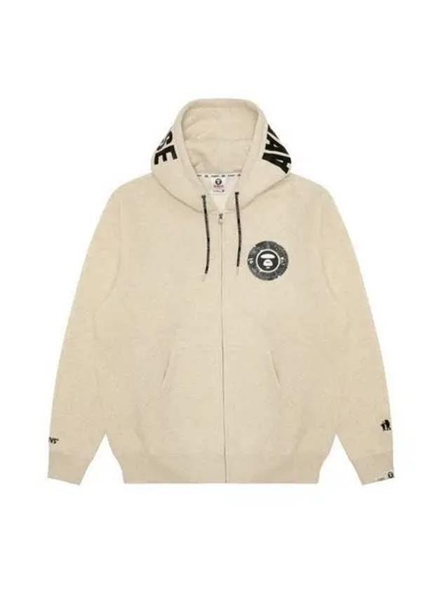 베이프 AAPE 베이직 후드 집업 베이지 아더 5 86925377_141072780