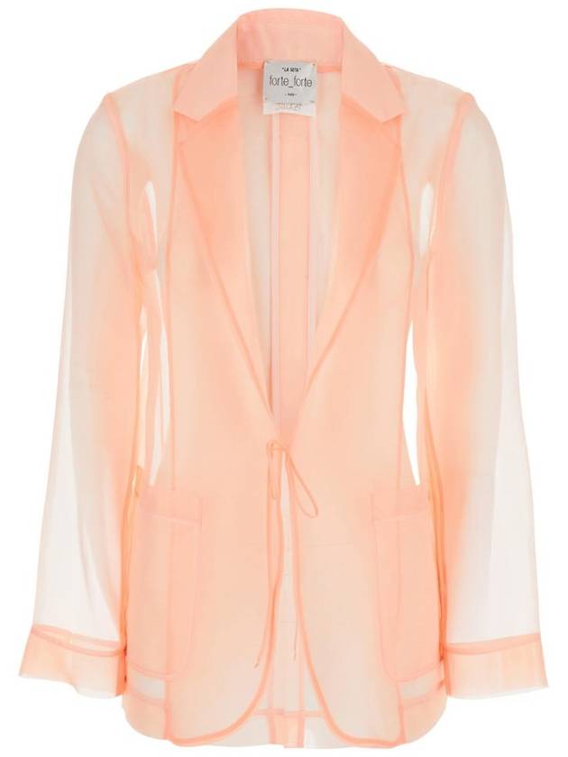 FORTE_FORTE 세련된 오간자 실크 재킷 138202054