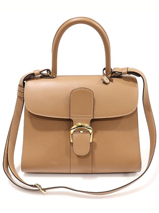 DELVAUX 델보 AA0405AAM024FDO 텐더 베이지 복스 카프스킨 브리앙 MM 탑핸들 2WAY