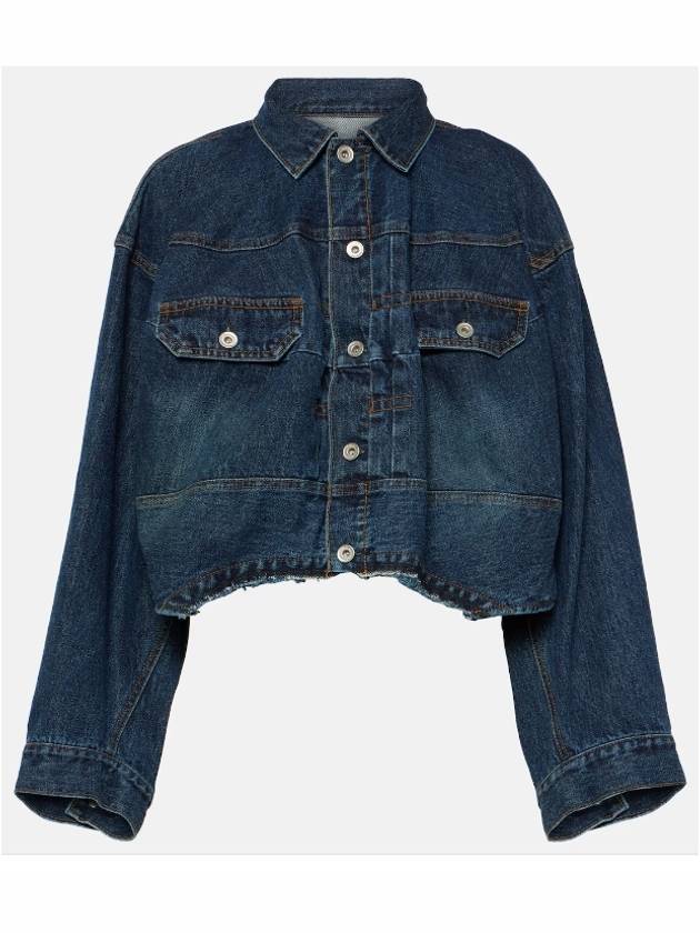 SACAI 사카이 오버사이즈 데님 블루 자켓