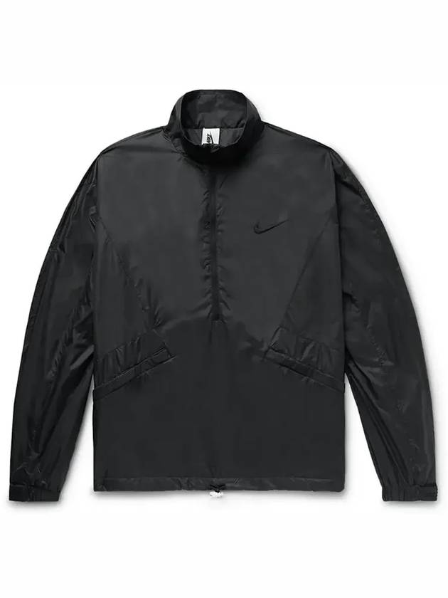 피어 오브 갓 x 나이키 롱 슬리브 하프 지퍼 재킷 블랙