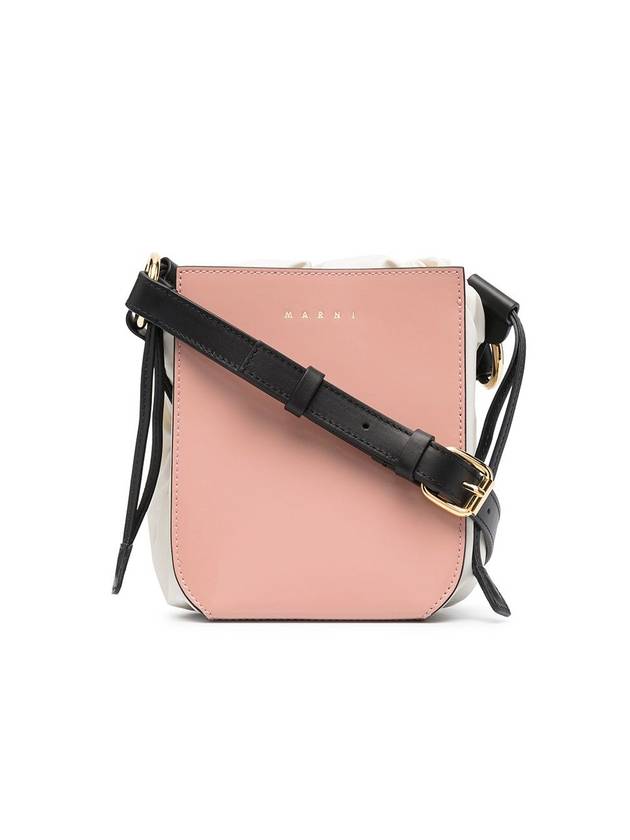 마르니 거싯 숄더 버킷 백 핑크