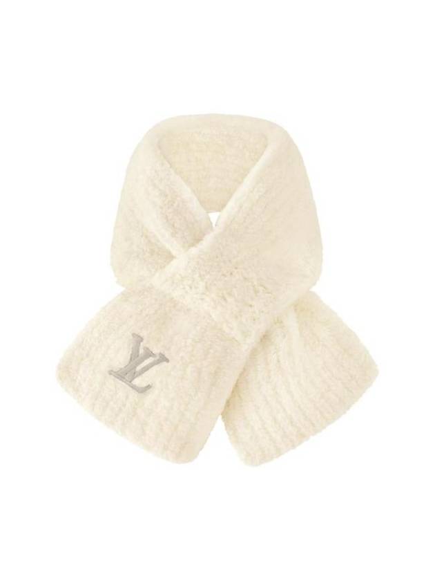 루이비통 온리 LV 미니 컴피 스카프 크림