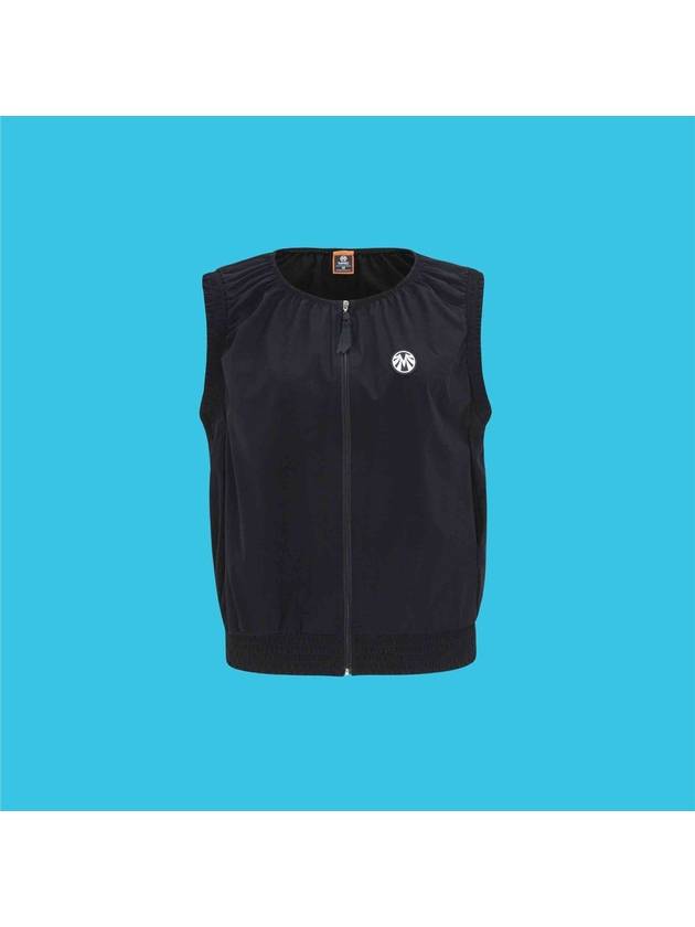 마헤스 시그니춰 블랙 라벨 스판우븐 셔링베스트 여성 조끼 가디건 GV40533