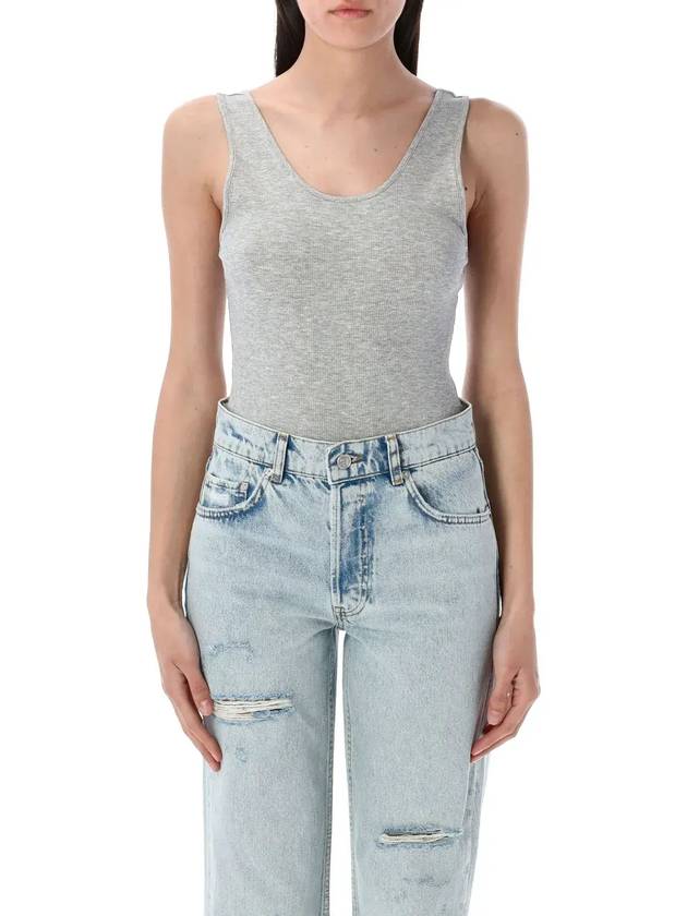 아니네 빙 지니 리브 니트 바디수트 A0810672GRM5_GREY MELAN