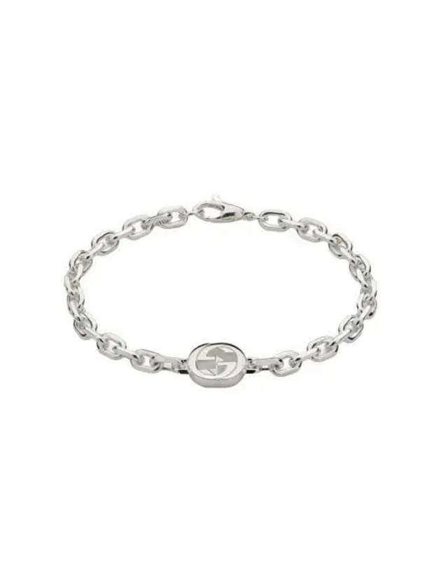 구찌 인터로킹 브레이슬릿 925 스털링 실버 체인 Gucci Interlocking Bracelet 925 Sterling Silver Chain