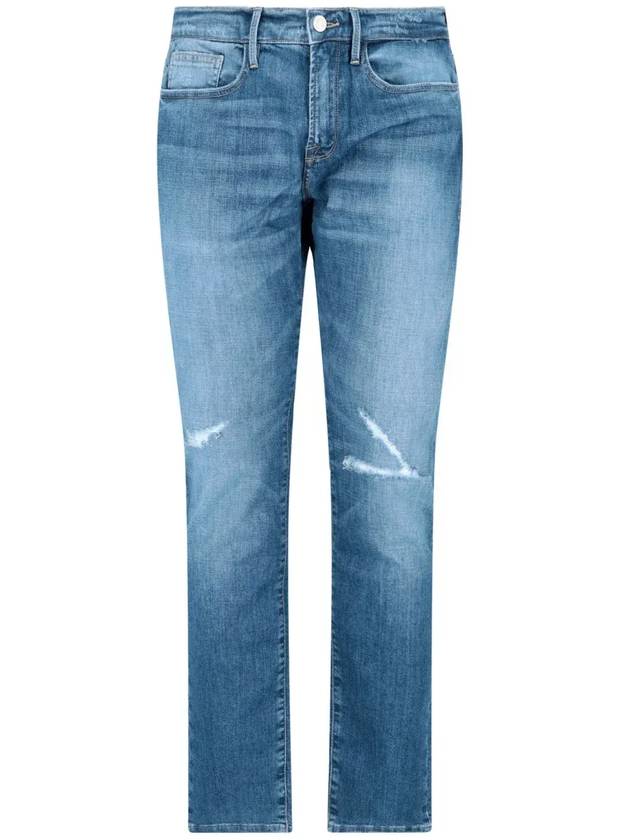 프레임 스트레이트 핏 크롭 진 LMHB785_AGDE