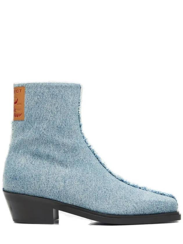 Y 프로젝트 프린지 디테일 데님 앵클부츠 BOOT5S25D14_SANDBLUE