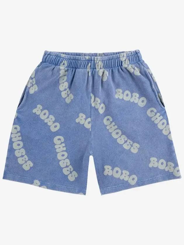 보보쇼즈 25SS 아동 반바지 BOBO CHOSES ALL OVER WAFFLE BERMUDA SHORTS B125AC055