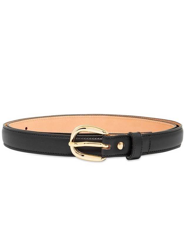 아페쎄 로제트 레더 벨트 블랙