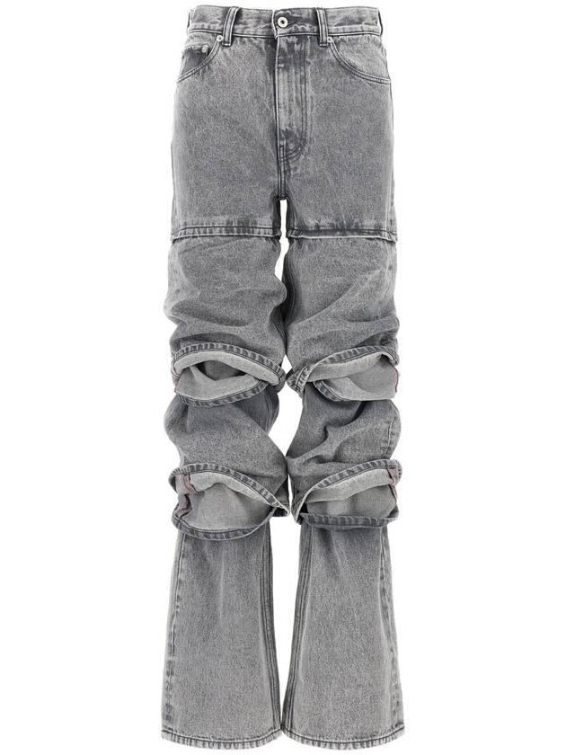 와이프로젝트 & 39 멀티 커프& 39 청바지 207PA011VINTAGEGREY