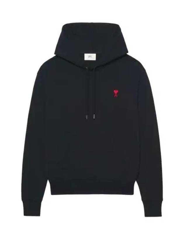 아미 스몰 하트 로고 후드 블랙 22SS AMI de Coeur Hoodie Black 22SS