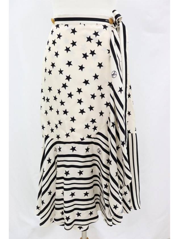 루이비통 LV 썸머 스타더스트 플라운스 랩 스커트 1AA9XN