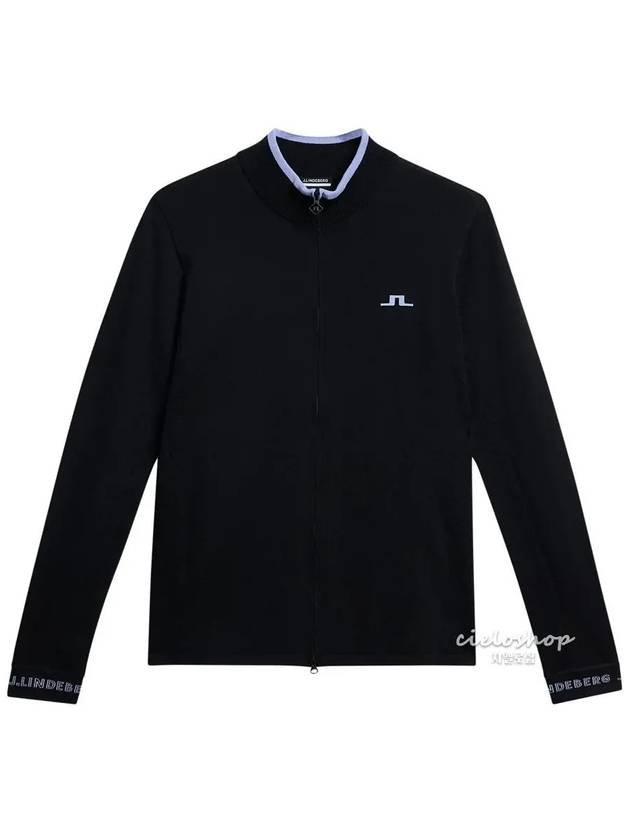 제이린드버그 ALMAIDA 알마이다 스웨터 여성 니트자켓 블랙 AWKW09384