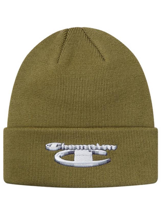 18FW 슈프림 챔피온 3D 메탈릭 비니 올리브 Supreme Champion 3D Metallic Beanie Olive