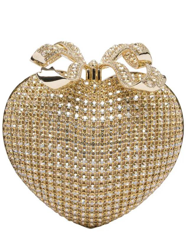 셀프 포트레이트 장식 하트 클러치 백 SS25307GD_GOLD