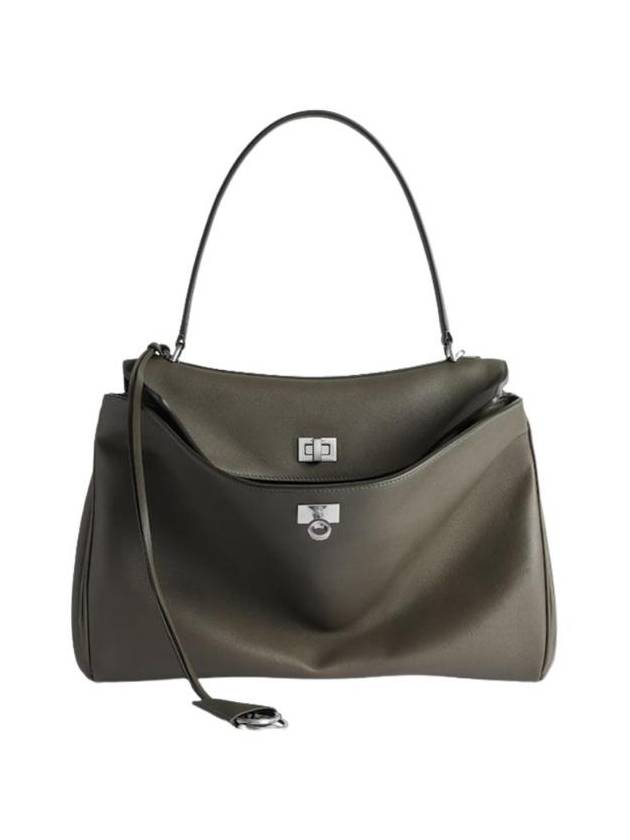 발렌시아가 로데오 미디움 핸드백 카키 7897722AA4U3503