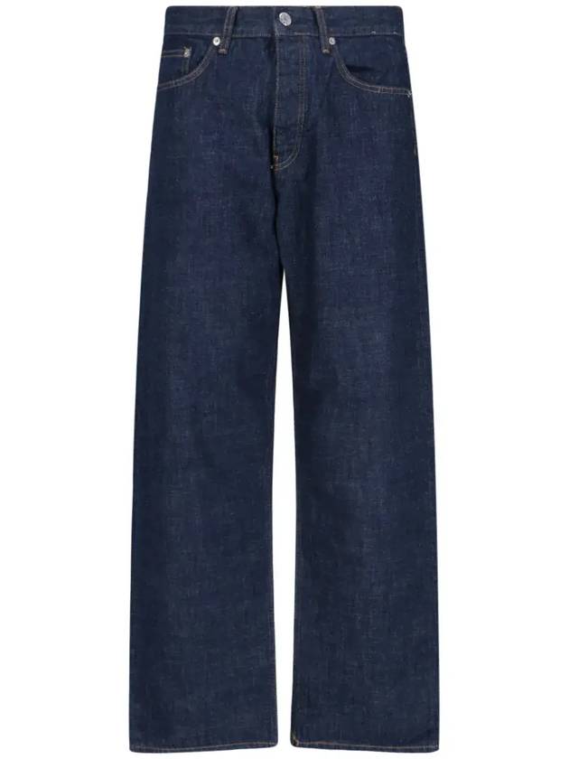 해바라기 로고 패치 루즈핏 진 5116LOOSE_SIMPLERINSEBLUE