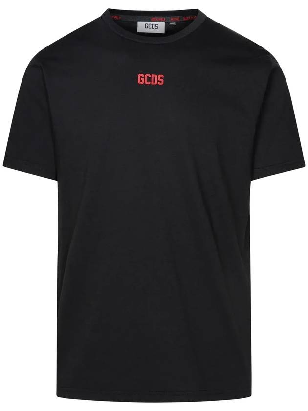 GCDS 로고 디테일 크루넥 티셔츠 A1OM2313JA4_99